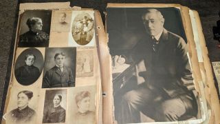 President Woodrow Wilson Family Antique Photo Album Vintage Photographs