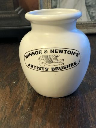 Vintage Winsor & Newton Artists’ Potttery Brush Holder 3 3/4”