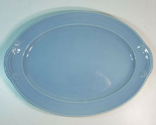 Vintage Lu - Ray Pastels Blue 13 " Oval Serving Platter Ts&t