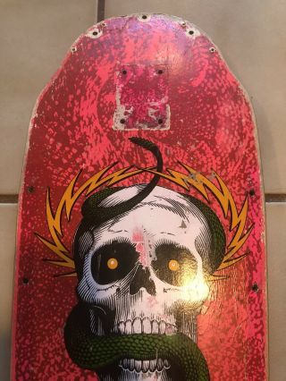 Vintage Powell Peralta Mike Mcgill Skull Skateboard Boneite Xt Deck Only