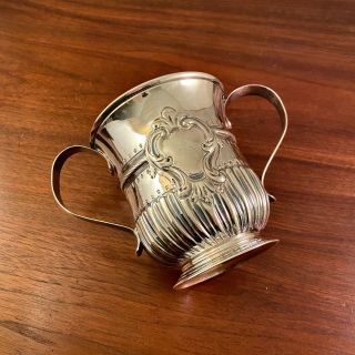 William Shaw & Priest Georgian Sterling Silver Two Handled Loving Cup C.  1756