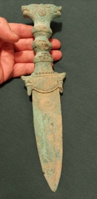 Museum Grade 1200 B.  C.  Ancient Luristan Bronze Dagger,  Roman,  Near Eastern