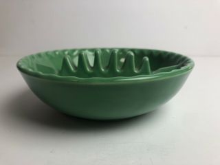 Ashtray Anholt Green Ceramic Vtg Denver Colo MCM 2