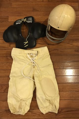 Vintage Franklin Child’s Football Pants,  Pads And Helmet