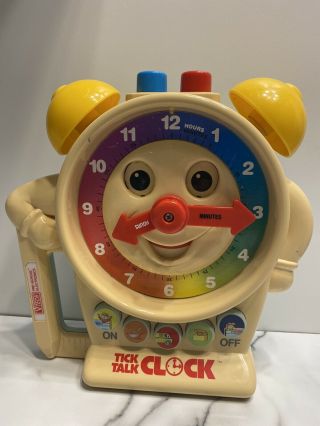 Vintage Vtech Tick Talk Electronic Talking Clock Preschool