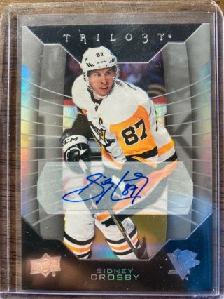 2019 - 20 Ud Trilogy Silver Parallel Sidney Crosby Ssp Auto