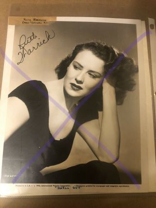 Ruth Warrick - Signed Photo Vintage 8x10
