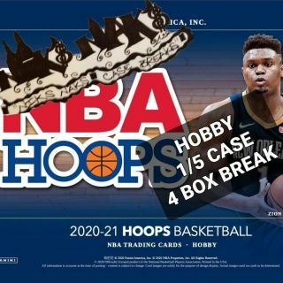 Golden State Warriors 2020 - 21 Nba Hoops Basketball Hobby 1/5 Case 4 Box Break 1