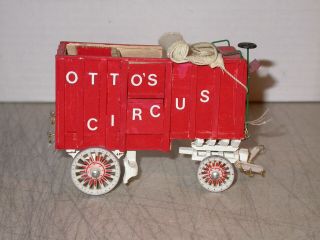 Circus Craft Wardie - Jay Circus Wagon Built Custom Decorated 1/4 " O Scale 24