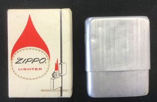 Vintage Zippo Box (no Lighter) And Park Industries Aluminum Cigarette Pack Box