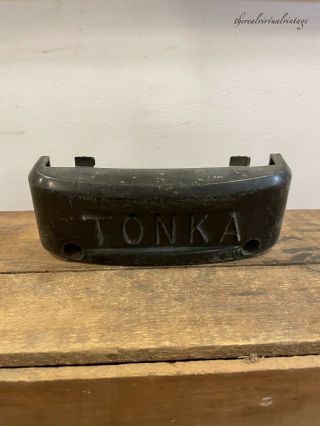 Vintage Pressed Steel Toy Tonka Parts - Rear Crane Bumper