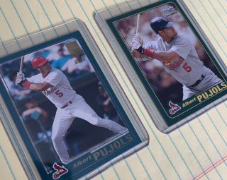 2001 Topps Chrome Traded Albert Pujols Rc T247 & Late Addition Rc 596