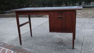 Vintage Mid - Century Office Desk Table Modern Danish Era