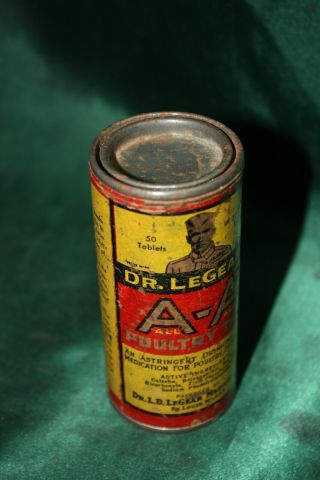 Vintage Veterinary Medicine Tablets Dr Legear 