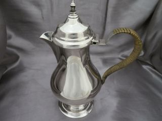 Antique Georgian Style Solid Silver Hot Water Jug Lon 1900