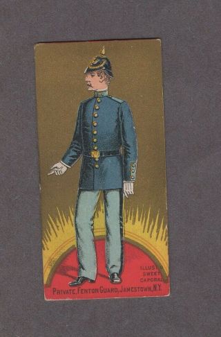 1888 Kinney Tobacco Military Series N224 Private Fenton Guard Jamestown N.  Y.