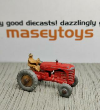 Matchbox Lesney No.  4a Massey Harris Tractor.  1957 Vintage Diecast