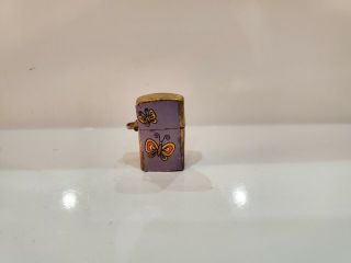 Vintage 1 " Nos Butterfly Mini Lighter Keychain Unlit 1965/30