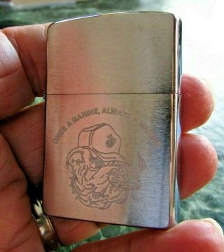 Zippo Lighter 21 - Once A Marine,  Always A Marine