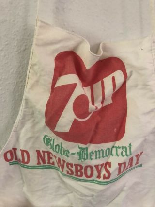 Vintage 7 - UP Apron Globe - Democrat Old Newsboys Day St.  Louis 3