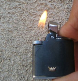 Vintage Ronson Varaflame Small Butane Lighter Made In England Great