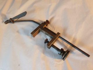 Antique Fly Fishing Brass & Steel Fly Tying Vice By Holtzapfell & Co