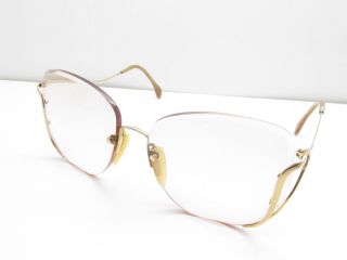 Zeiss W.  Germany 6486 Vintage Eyeglasses Eyewear Frames 57 - 20 - 135 Tv6 70012