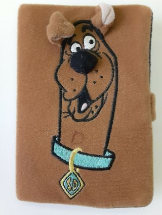 Rare Vintage Fuzzy Scooby Doo Wallet W/ Pop Out Ears & Nose (5 1/4 " Length)
