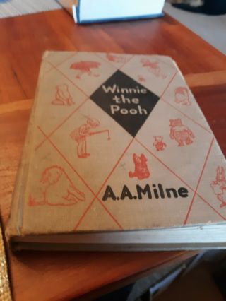A.  A.  Milne Winnie The Pooh Book 1951 Childrens Illustrated Vtg Hc Collectable