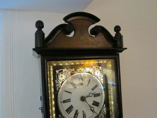 ANTIQUE EARLY BLACK FOREST WALL CLOCK IN V.  G.  W.  O.  (1850 ' s) 3