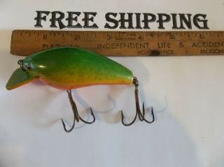 Vintage Unknown Wooden Crankbait Fishing Lure Old Tackle Find Tennessee Style