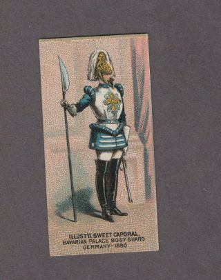 1888 Kinney Tobacco Military Series N224 Bavarian Palace Body Guard Germany 1880