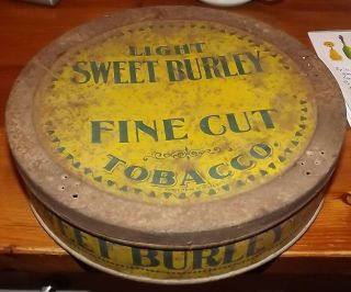 Vintage Tobacco Tin Light Sweet Burley Fine Cut Tin