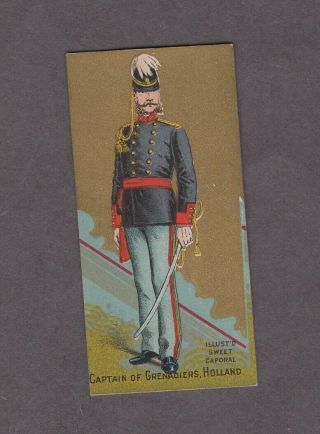 1888 Kinney Tobacco Military Series N224 Captain Of Grenadiers Holland