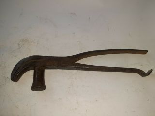Vintage Union Whitcher No.  4 Lasting Pliers With Removable Hammer