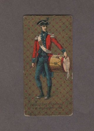 1888 Kinney Tobacco Military Series N224 U.  S.  Musician 1796