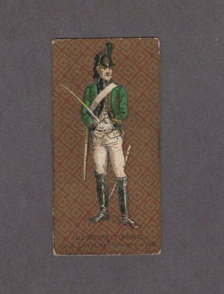 1888 Kinney Tobacco Military Series N224 U.  S.  Cavalry/private 1799