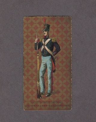 1888 Kinney Tobacco Military Series N224 U.  S.  Artillery/sergeant 1835