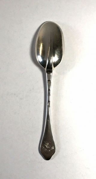 Solid Silver Queen Anne Table Spoon London 1702 Henry Greene Dog Nose Britannia