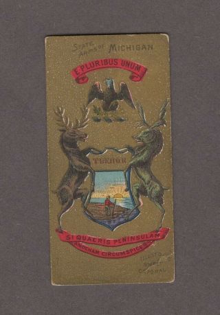 1888 Kinney Tobacco Military Series N224 Michigan