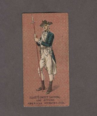 1888 Kinney Tobacco Military Series N224 Line Officer American Infantry 1779
