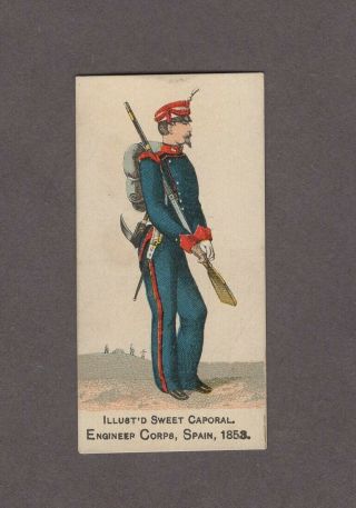 1888 Kinney Tobacco Military Series N224 Engineer Corps Spain 1853