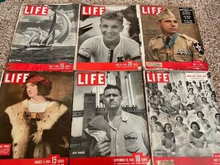 Vintage " Life " Magazines From The 1940 - 50s