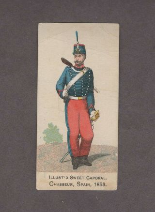 1888 Kinney Tobacco Military Series N224 Chasseur Spain 1853