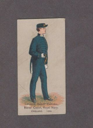 1888 Kinney Tobacco Military Series N224 Naval Cadet Royal Navy.  England 1869