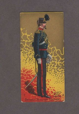 1888 Kinney Tobacco Military Series N224 Officer Of Artillery Portugal