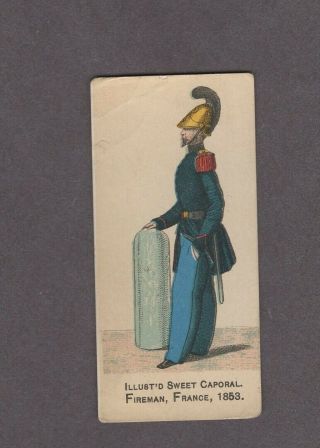 1888 Kinney Tobacco Military Series N224 Fireman.  France 1853