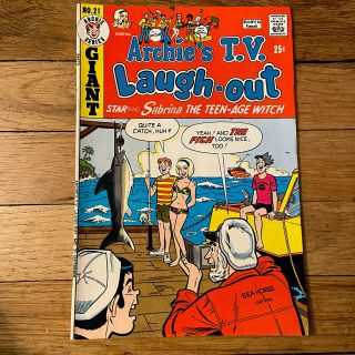 Vintage Archie’s T.  V.  Laugh - Out Comic Book 21,  1973 (bronze Age)