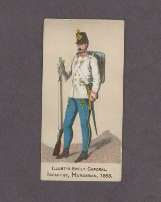 1888 Kinney Tobacco Military Series N224 Infantry Hungarian 1853