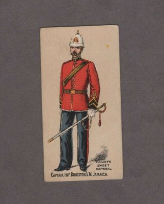 1888 Kinney Tobacco Military Series N224 Captain Inf.  Kingston V.  M.  Jamaica